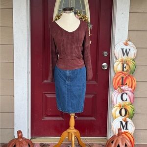 Burgundy long sleeve